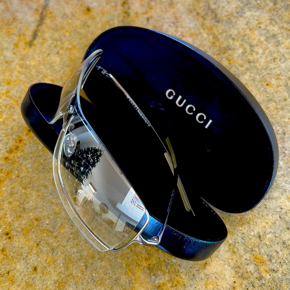 Gucci Vintage Metal Frame Sunglasses - Authentic